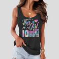 10Th Birthday Gift This Girl Is Now 10 Double Digits Tie Dye V3 Women Flowy Tank
