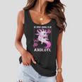 Axolotl Is My Spirit Animal Cherry Blossom Girls Boys Womens Women Flowy Tank