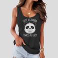 Cute As Panda Twice As Lazy Funny Bear Lovers Activists Women Flowy Tank