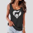 Distressed Cane Corso Heart Dog Owner Graphic Women Flowy Tank