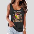 Follow The Bunny He Has Chocolate Women Flowy Tank