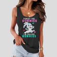 Forget The Bunnies Im Chasing Hunnies Funny Women Flowy Tank