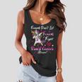 Friends Dont Let Friends Fight Breast Cancer Alone Pink Ribbon Unicorn Breast Cancer Support Breast Cancer Awareness Women Flowy Tank