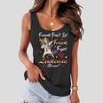 Friends Dont Let Friends Fight Leukemia Alone Unicorn Orange Ribbon Leukemia Leukemia Awareness Women Flowy Tank