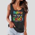 Funny Happy Last Day Of School Hello Summer Multicolored Women Flowy Tank