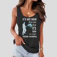 Its Not How Deep You Fish Its How You Wiggle Your Worm Women Flowy Tank