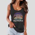 Its Weird Being The Same Age As Old People Funny Vintage Women Flowy Tank