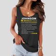 Johnson Name Gift Johnson Facts Women Flowy Tank