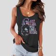 Just A Girl Who Loves Boxing Ink Splatter Women Flowy Tank