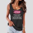 Leslie Name Gift Leslie Hated By Many Loved By Plenty Heart On Her Sleeve Women Flowy Tank