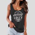 Lolly Grandma Gift This Is What An Awesome Lolly Looks Like Women Flowy Tank