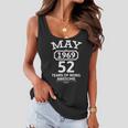 May 1969 52 Years Of Being Awesome 52Nd Birthday 52 Years Old Women Flowy Tank