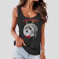 Oh Deer Havanese Xmas Red Bowtie V3 Women Flowy Tank