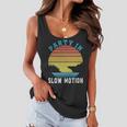 Party In Slow Motion Vintage Funny Boating Boating Gifts Women Flowy Tank