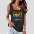 Rainbow Heart Skeleton Love Is Love Lgbt Gay Lesbian Pride Women Flowy Tank