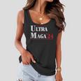 Ultra Maga Retro Style Red And White Text Women Flowy Tank