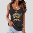 Welcome Back To School Zoo Animal Bus 477 Shirt Women Flowy Tank