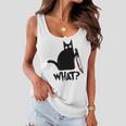 Cat What Murderous Black Cat With Knife Women Flowy Tank