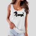 Dachshund Heart Dog Lover Women Flowy Tank