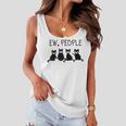 Ew People Meowy Cat Lovers 209 Shirt Women Flowy Tank