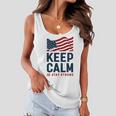 Keep Calm And Stay Strong Tshirt American Tshirt United State Of America Women Flowy Tank