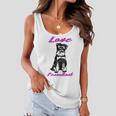 Miniature Schnauzer At Home Love Consultant Multi Tasking Dog Women Flowy Tank