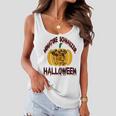 Miniature Schnauzer Halloween On All Hallows Night Women Flowy Tank