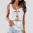 One Cat Short Of Crazy Women Flowy Tank