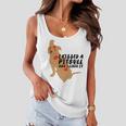 Pitbull Funny Kissed A Pitbull I Liked 795 Shirt Women Flowy Tank