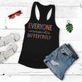 Everyone Communicate Differently Autism Awareness Women Flowy Tank