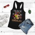 Follow The Bunny He Has Chocolate Women Flowy Tank