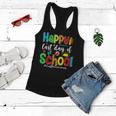 Funny Happy Last Day Of School Hello Summer Multicolored Women Flowy Tank