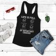 Funny Life Is Full Of Important Choices Types Of Baseball Women Flowy Tank