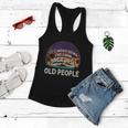 Its Weird Being The Same Age As Old People Funny Vintage Women Flowy Tank