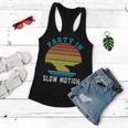 Party In Slow Motion Vintage Funny Boating Boating Gifts Women Flowy Tank