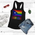 Puerto Rico Boricua Gay Pride Lgbt Rainbow Wepa Women Flowy Tank