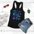 This Little Butterfly Is 7 7Th Birthday Party Toddler Girl Women Flowy Tank