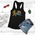 Vintage Retro Bigfoot Believe Silhouette Mountain Sun 234 Shirt Women Flowy Tank