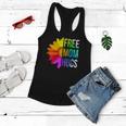 Womens Free Mom Hugs Gay Pride Lgbt Daisy Rainbow Flower Hippie Women Flowy Tank