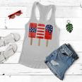 4Th Of July Popsicles Usa Flag Independence Day Patriotic Women Flowy Tank