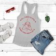 All I Need Is Love And Yoga And A Cat Lovers Gift For Yoga Lovers Red Women Flowy Tank