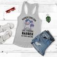 Barbercorn Funny Unicorn Dabbing Gift Like A Normal Barber But More Awesome Women Flowy Tank