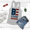 Be Strong And Never Give Up Tshirt American Tshirt United State Of America Women Flowy Tank