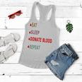 Eat Sleep Donate Blood Repeat Blood Donation Blood Donation Awareness Women Flowy Tank