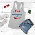 Fourth Of July Star Spangled Sassy Cute 741 Shirt Women Flowy Tank