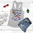 Friends Dont Let Friends Fight Als Alone Unicorn Blue Ribbon Amyotrophic Lateral Sclerosis Support Als Awareness Women Flowy Tank