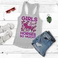 Girls Love Hhoresed So Much Women Flowy Tank