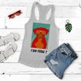 I Am Feral Coll Red Dog Women Flowy Tank