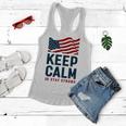 Keep Calm And Stay Strong Tshirt American Tshirt United State Of America Women Flowy Tank