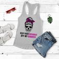 Keep Your Rosaries Off My Ovaries Feminist Skull Women Flowy Tank